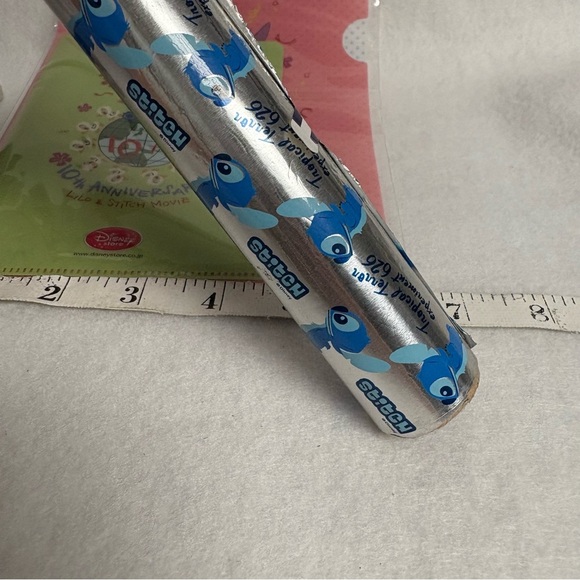 Set of 3 STITCH Scissors File Folders Green Pink Foil Roll Disney Japan - Picture 9 of 11